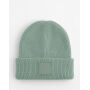 Kids Deep Cuffed Tonal Patch Beanie - Natural Stone - 3-8 YRS Kids Deep Cuffed Tonal Patch Beanie - Natural Stone - 3-8 YRS