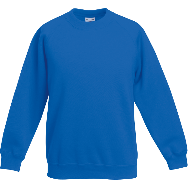 Kids Raglan Sweater (62-039-0) Royal Blue 9-11 jaar Kids Raglan Sweater (62-039-0) Royal Blue 9-11 jaar