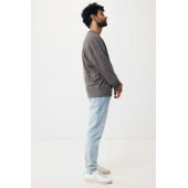 Iqoniq Kruger gerecycled katoen relaxed sweater, antraciet (XS)