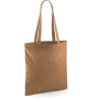 Shopper met lange hengsels Caramel One Size Shopper met lange hengsels Caramel One Size