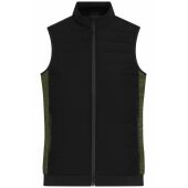black/olive melange