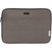 Joey 14 inch GRS gerecyclede canvas laptophoes, 2 l - Grijs
