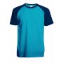 SP Trail sportshirt, 140 gr/m² - Turquoise/Navy