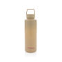 RCS gecertificeerd recycled PP waterfles met handvat, bruin