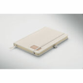 CORDI NOTE - A5 RPET corduroy notitieboek - Gebroken Wit