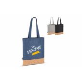 Draagtas R-PET &amp; kurk 35 x 40cm - Zwart