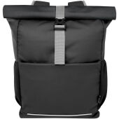 Aqua GRS gerecyclede waterbestendige 15 inch roll-top fietstas 20 l - Zwart