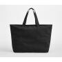 OVERSIZED HEAVY DUTY CANVAS TOTE BAG, BLACK, One size, WESTFORD MILL