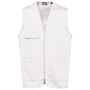 Bodywarmer polykatoen multizakken White XS