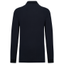 Bio180 piqué herenpolo lange mouwen Navy S