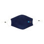 Herbruikbaar 2 laags katoenen gezichtsmasker, donkerblauw