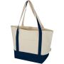 Sam draagtas van 320 g/m² GRS gerecycled katoen - Marineblauw/Natuur Sam draagtas van 320 g/m² GRS gerecycled katoen - Marineblauw/Natuur