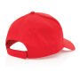 Impact AWARE™ 5 panel 190gr gerecycled katoenen cap, rood