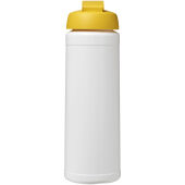 Baseline® Plus 750 ml sportfles met flipcapdeksel - Wit/Geel