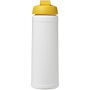 Baseline® Plus 750 ml sportfles met flipcapdeksel - Wit/Geel