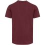 Balfour 200 g/m² unisex OCS organisch T-shirt met korte mouwen en V-hals - Diep bordeauxrood - S