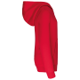 Kinder Sweater met gecontrasteerde capuchon Red / White 12/14 jaar Kinder Sweater met gecontrasteerde capuchon Red / White 12/14 jaar