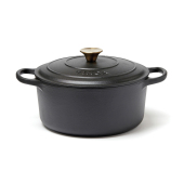 VINGA Monte geëmailleerde gietijzeren pan 5,5L, zwart