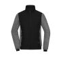 Ladies' Padded Hybrid Jacket black/carbon-melange XS