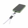 Lanyard 2-in-1 GRS RPET Load & Sync USB Cable - wit Lanyard 2-in-1 GRS RPET Load & Sync USB Cable - wit