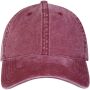 Grafton 6 panel gewassen cap - Bourgondisch Grafton 6 panel gewassen cap - Bourgondisch