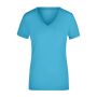 Ladies' Stretch V-T turquoise M