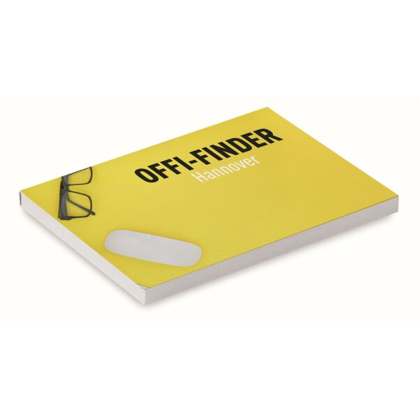 Papieren zachte kaft met 100 sticky notes (EU‑productie)