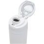 Theron 800 ml RCS enkelwandige gerecyclede roestvrijstalen waterfles, een deksel met dubbele functie en een uitklapbaar rietj - Wit Theron 800 ml RCS enkelwandige gerecyclede roestvrijstalen waterfles, een deksel met dubbele functie en een uitklapbaar rietj - Wit