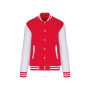 College jacket unisex Red / White XS