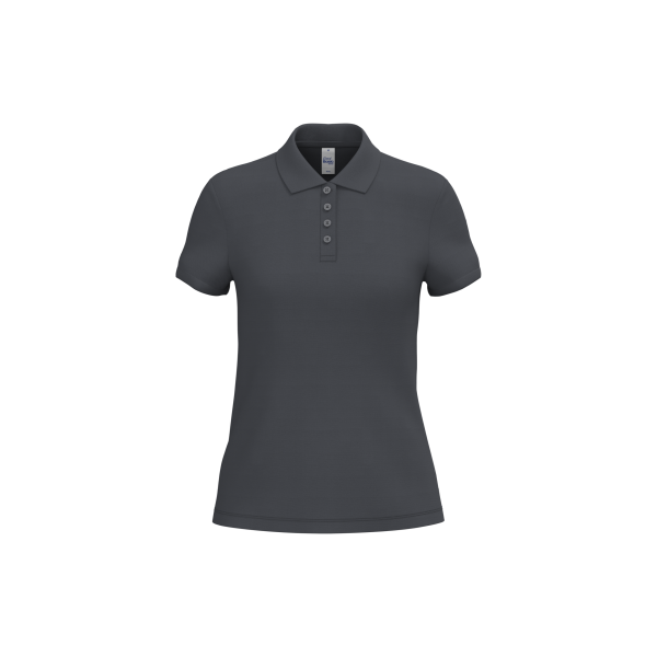Ladies' pique polo shirt Ideal Dark Grey XS Ladies' pique polo shirt Ideal Dark Grey XS