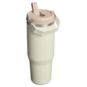 Stanley IceFlow™ 2.0 890 ml geïsoleerde roestvrijstalen beker met uitklapbaar rietje - Crème
