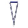 Polyester keycord met reflecterende overlay Polyester keycord met reflecterende overlay