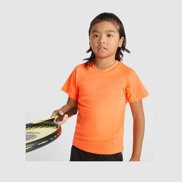 Montecarlo short sleeve kids sports t-shirt - Fluor Yellow - 12