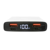 Aluminium 18W 10.000 mAh PD Powerbank, zilver