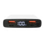 Aluminium 18W 10.000 mAh PD Powerbank, zilver