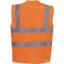 Signalisatie top koel open gaas 2 banden en bretels vest gerecycleerd Hi Vis Orange L Signalisatie top koel open gaas 2 banden en bretels vest gerecycleerd Hi Vis Orange L
