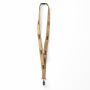 Zeefdruk lanyard van kurk en polyester