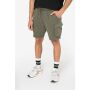 Duurzame verwassen herencargoshort van French Terry Washed black XS