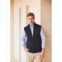 Mouwloze herentrui met rits Black S
