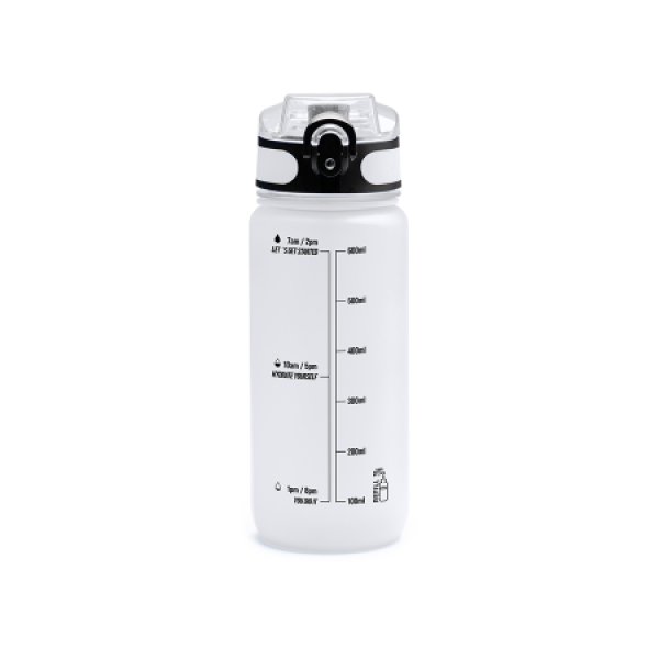 RIGON Drinkfles transparant Tritan met draagbeugel, 750ml - wit RIGON Drinkfles transparant Tritan met draagbeugel, 750ml - wit