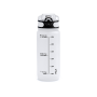 RIGON Drinkfles transparant Tritan met draagbeugel, 750ml - wit RIGON Drinkfles transparant Tritan met draagbeugel, 750ml - wit