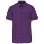 Ace - Heren Overhemd Korte Mouwen purple 6XL