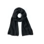 METRO KNITTED SCARF, BLACK, One size, BEECHFIELD