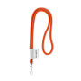 Polyester 2-kleurige koord-lanyard met full color label
