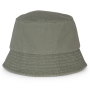 Ecologische verwassen uniseks bob Washed Organic Khaki S/M