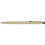Ore aluminium balpen met stylus (blauwe inkt) - Champagne