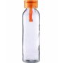 Drinkfles | Glas | Gekleurde dop | 500 ml - oranje