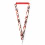 Polyester keycord met gesublimeerde satijnen overlay