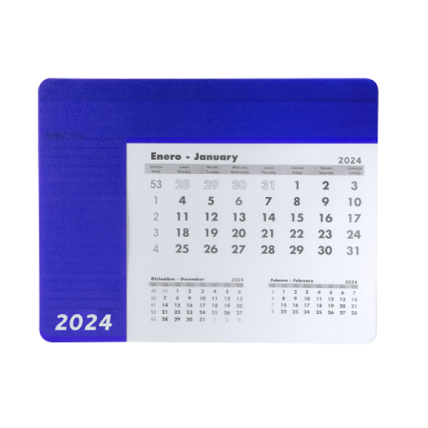 SERBAL muismat met kalender SERBAL muismat met kalender
