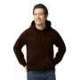 Gildan Sweater Hooded HeavyBlend for him 105 dark chocolate 3XL